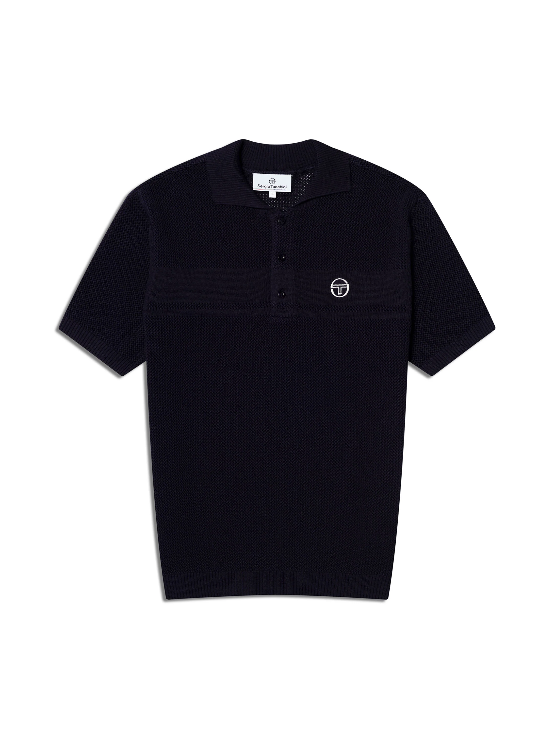 Sabino Knit Polo-Maritime Blue - Image 2