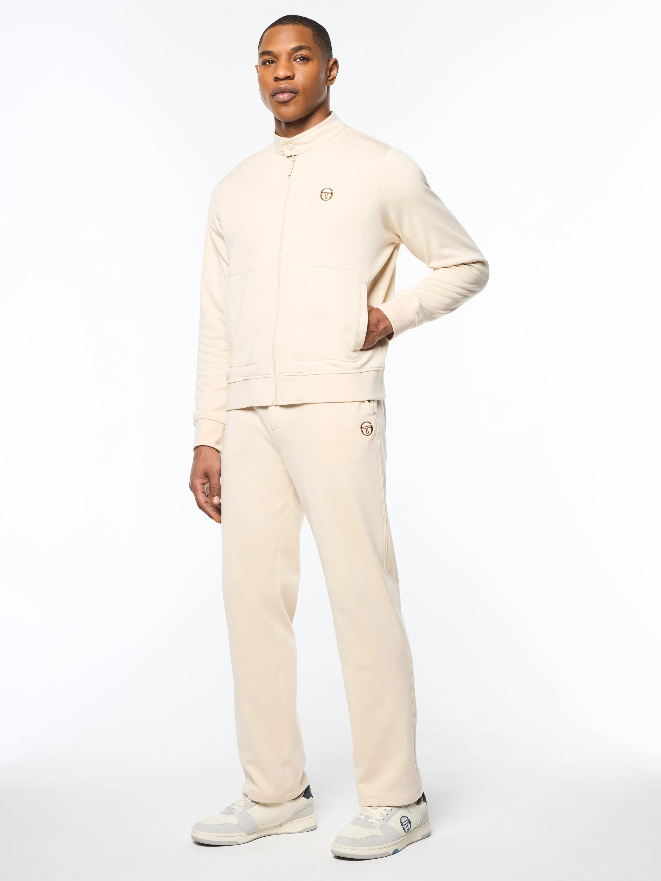 Sandro Track Jacket- Fog - Image 3