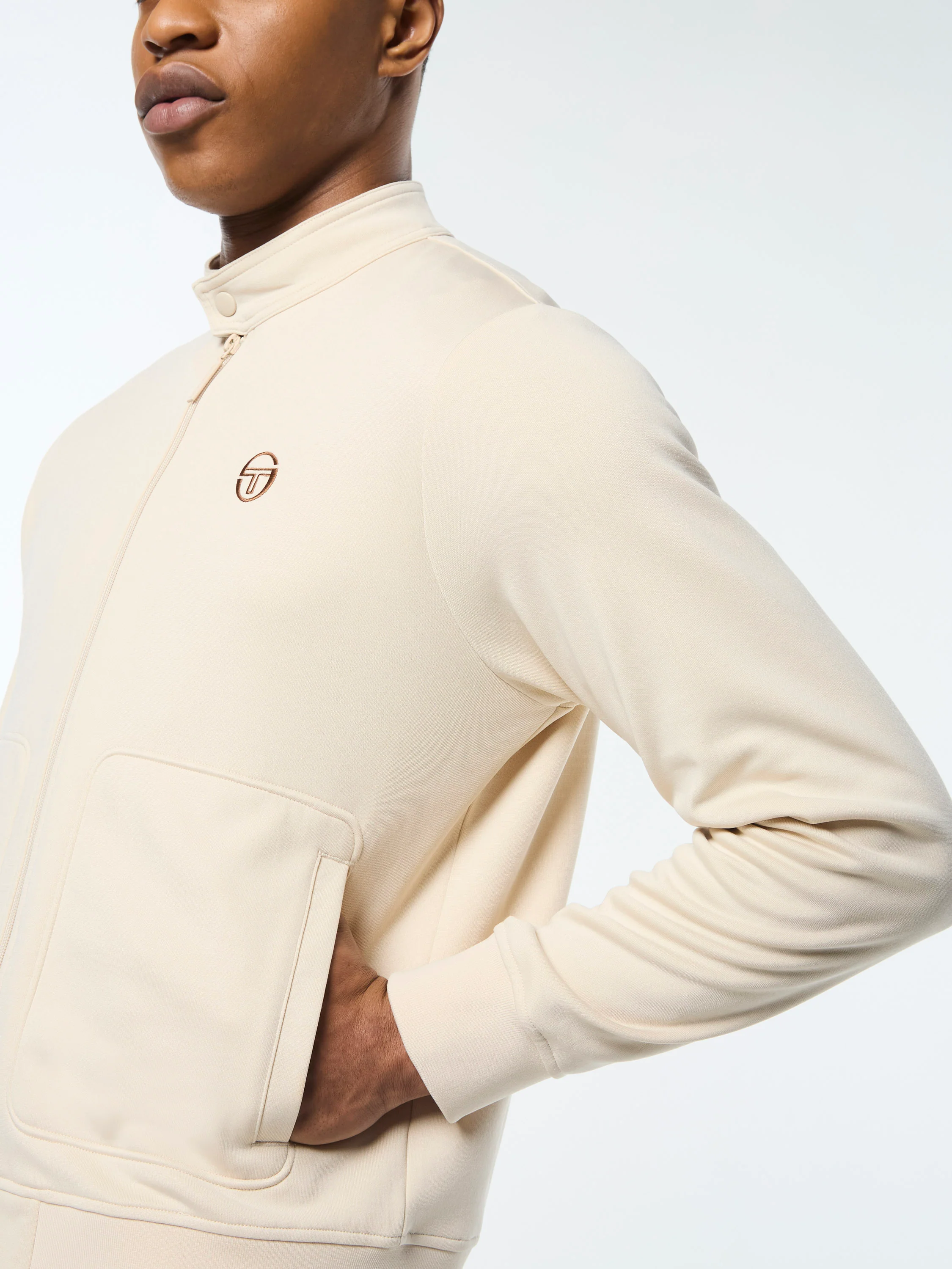 Sandro Track Jacket- Fog - Image 4