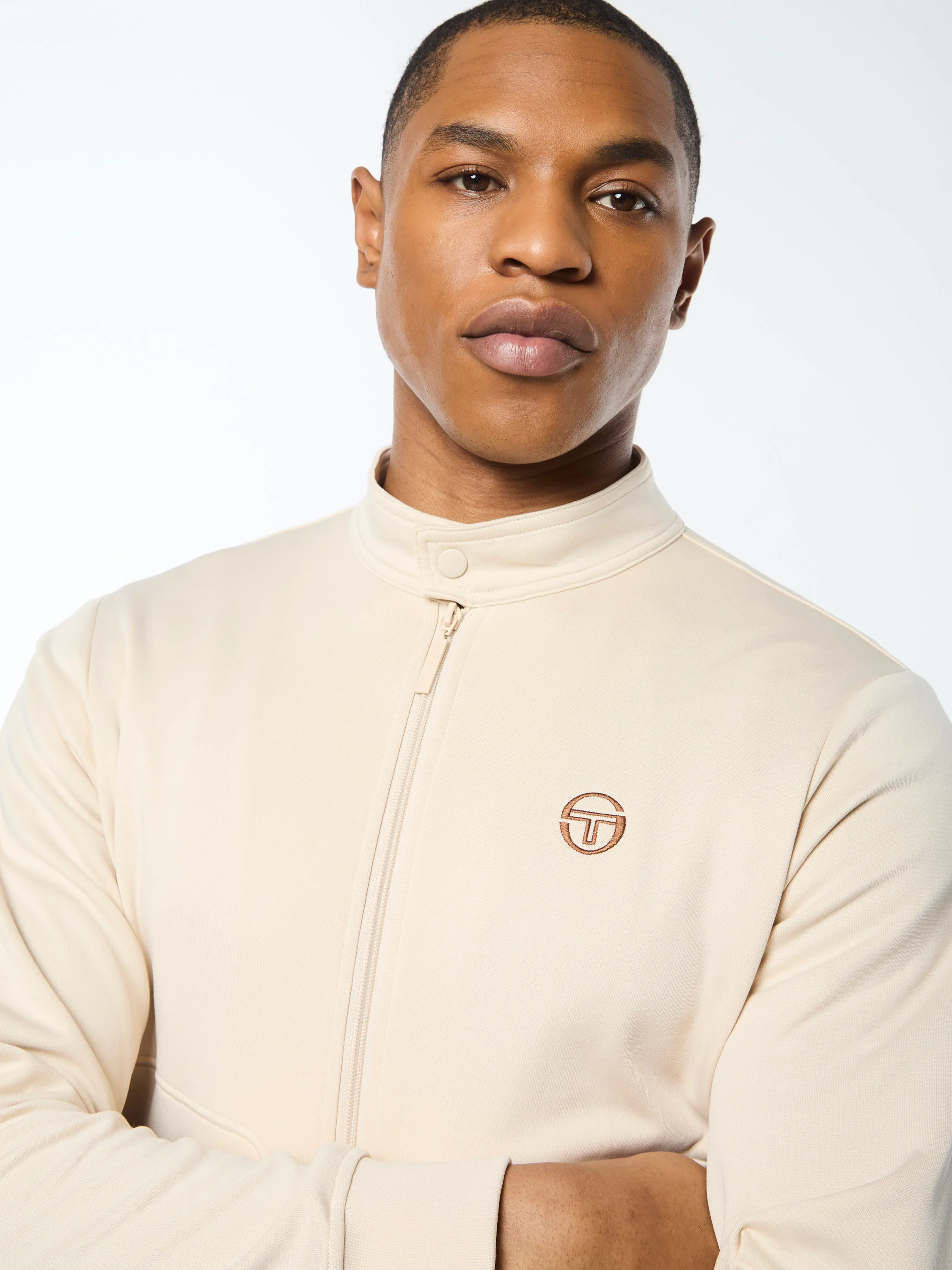 Sandro Track Jacket- Fog - Image 5