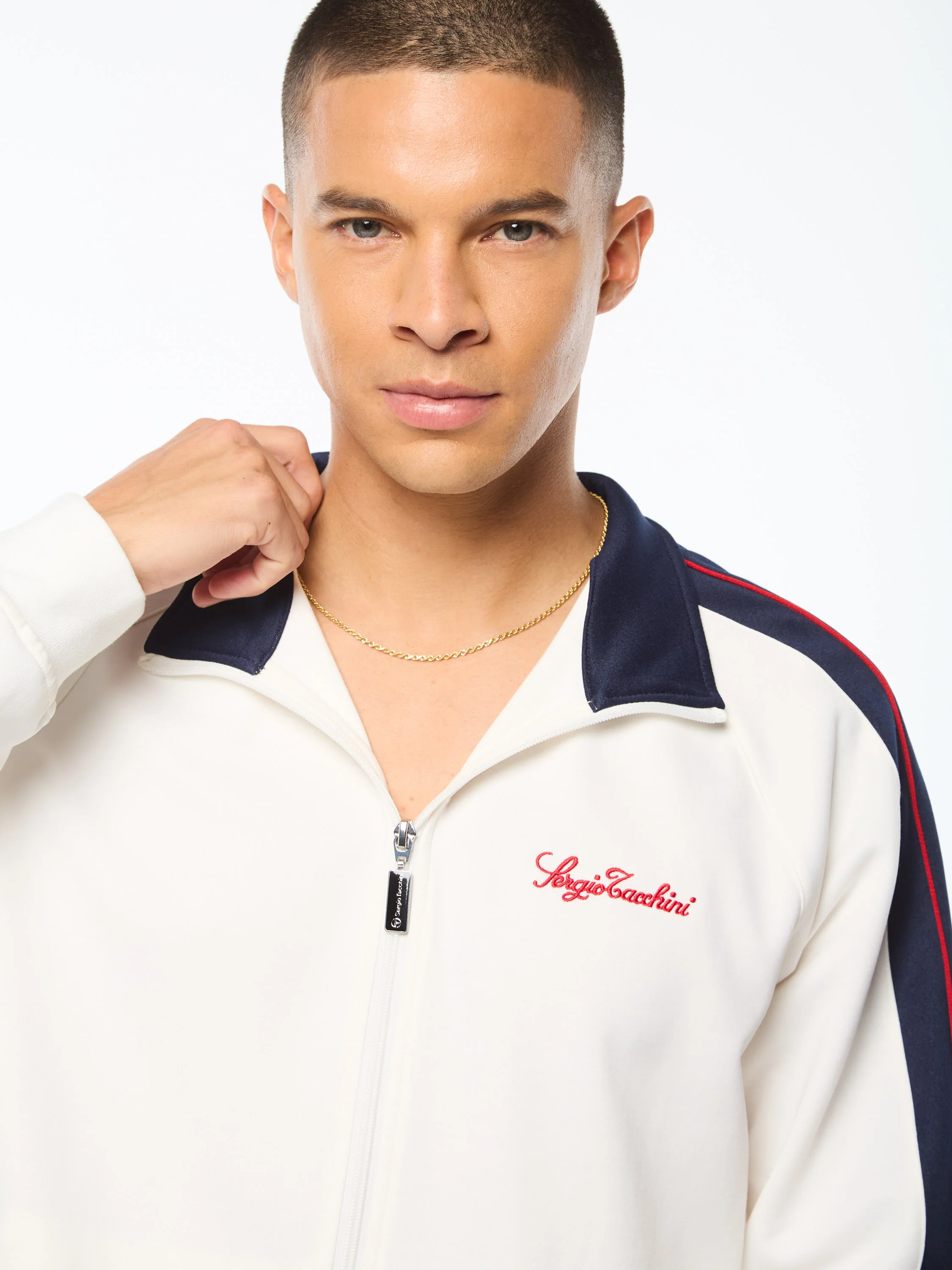 Semplice Track Jacket-Gardenia - Image 4