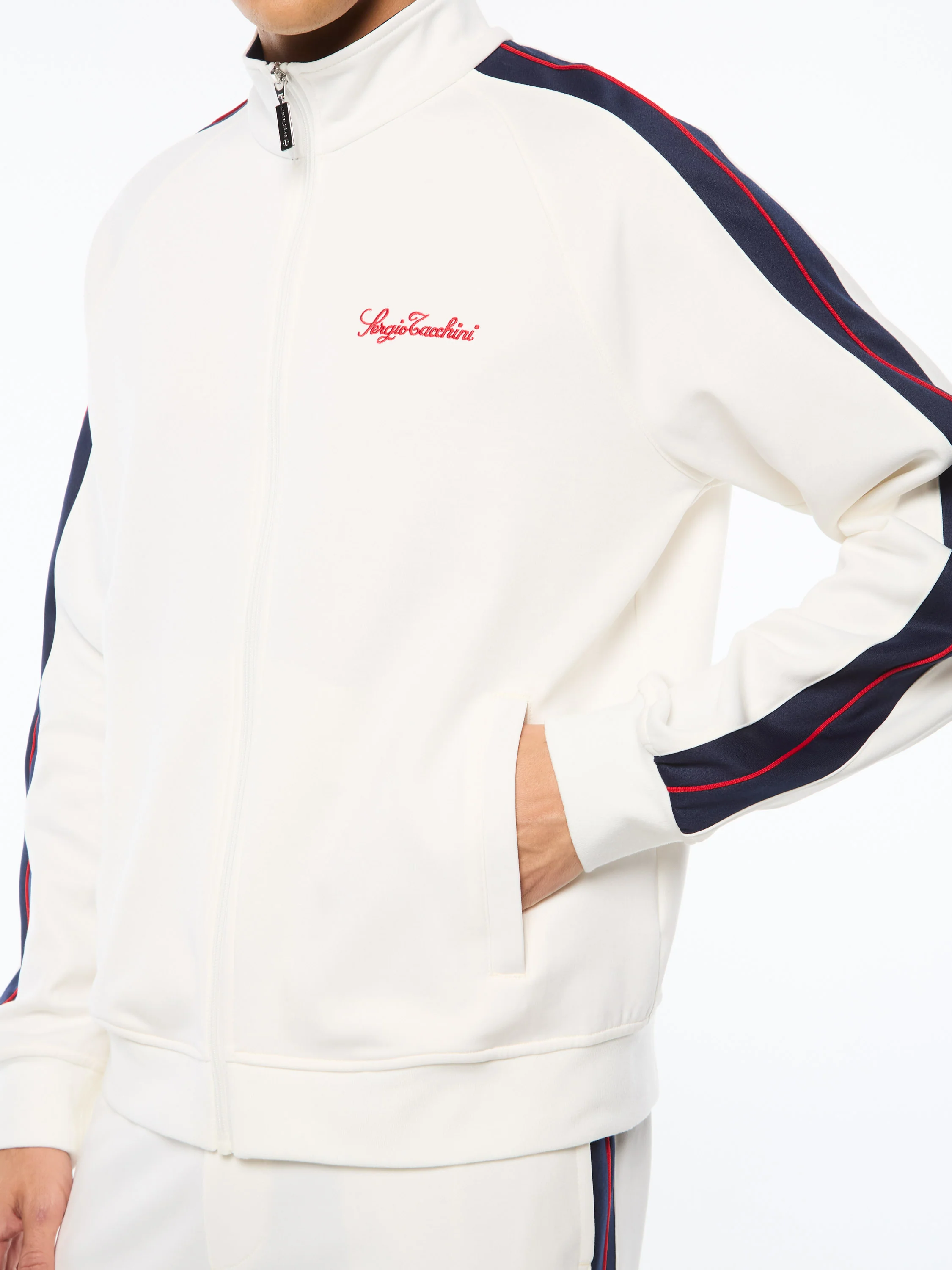 Semplice Track Jacket-Gardenia - Image 5