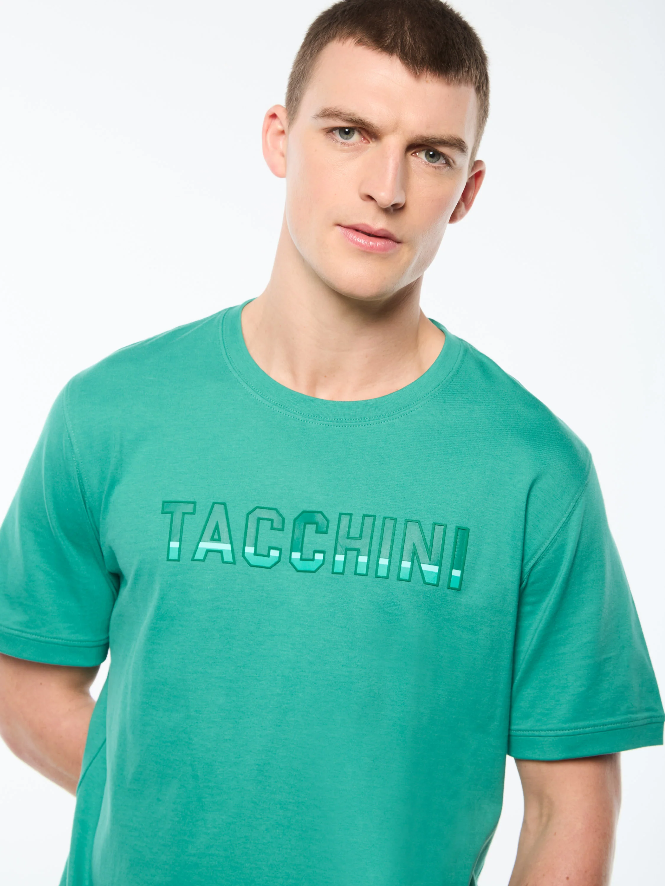 Strisce T-Shirt-Bottle Green - Image 5