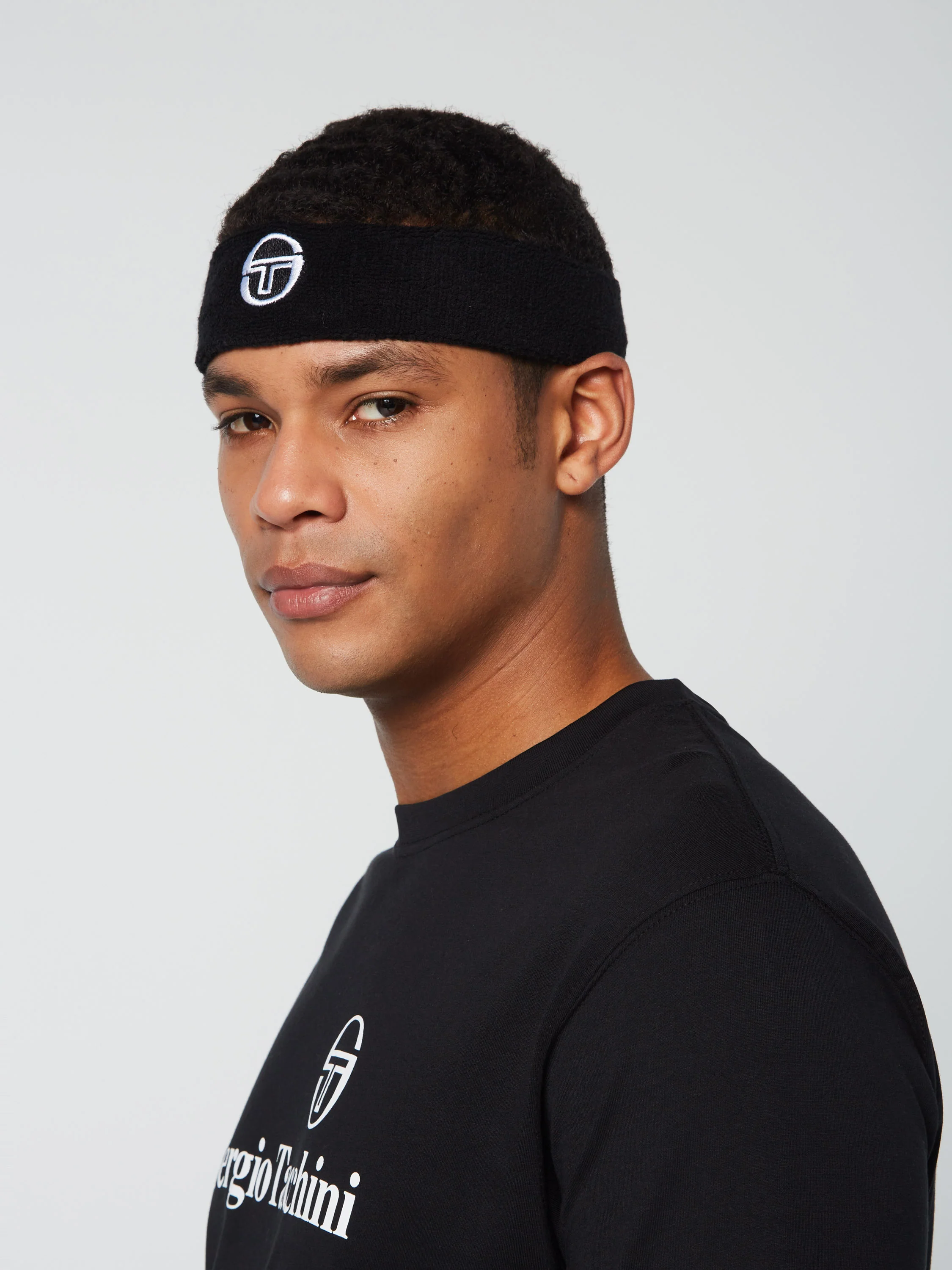 TENNIS HEADBAND- Black - Image 3