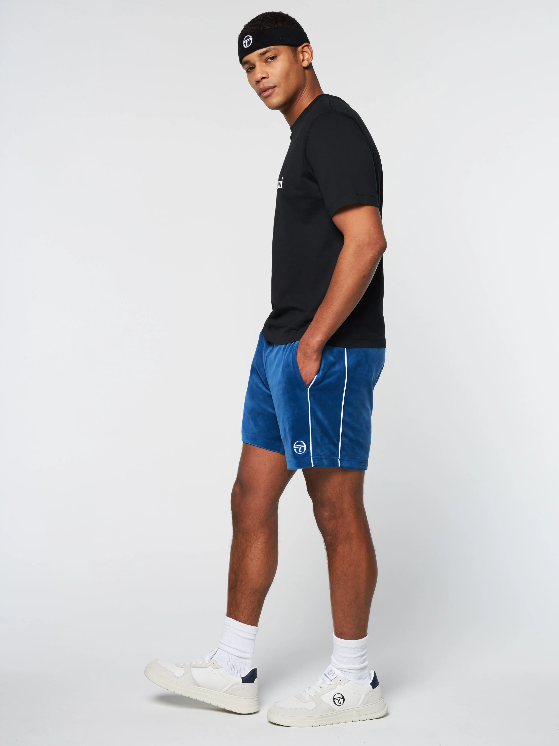 TENNIS HEADBAND- Black - Image 5