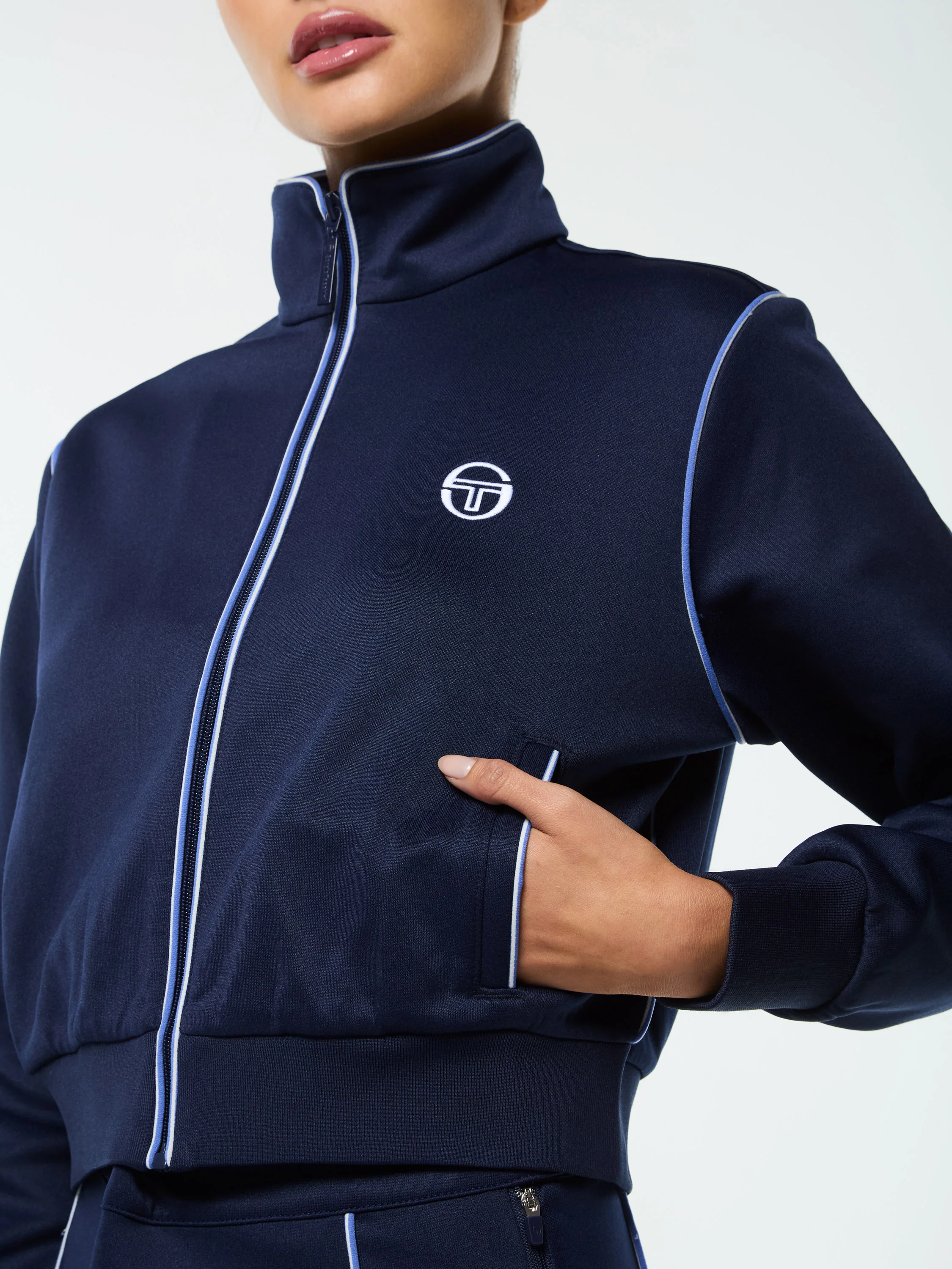 Terina Track Jacket- Maritime Blue - Image 7