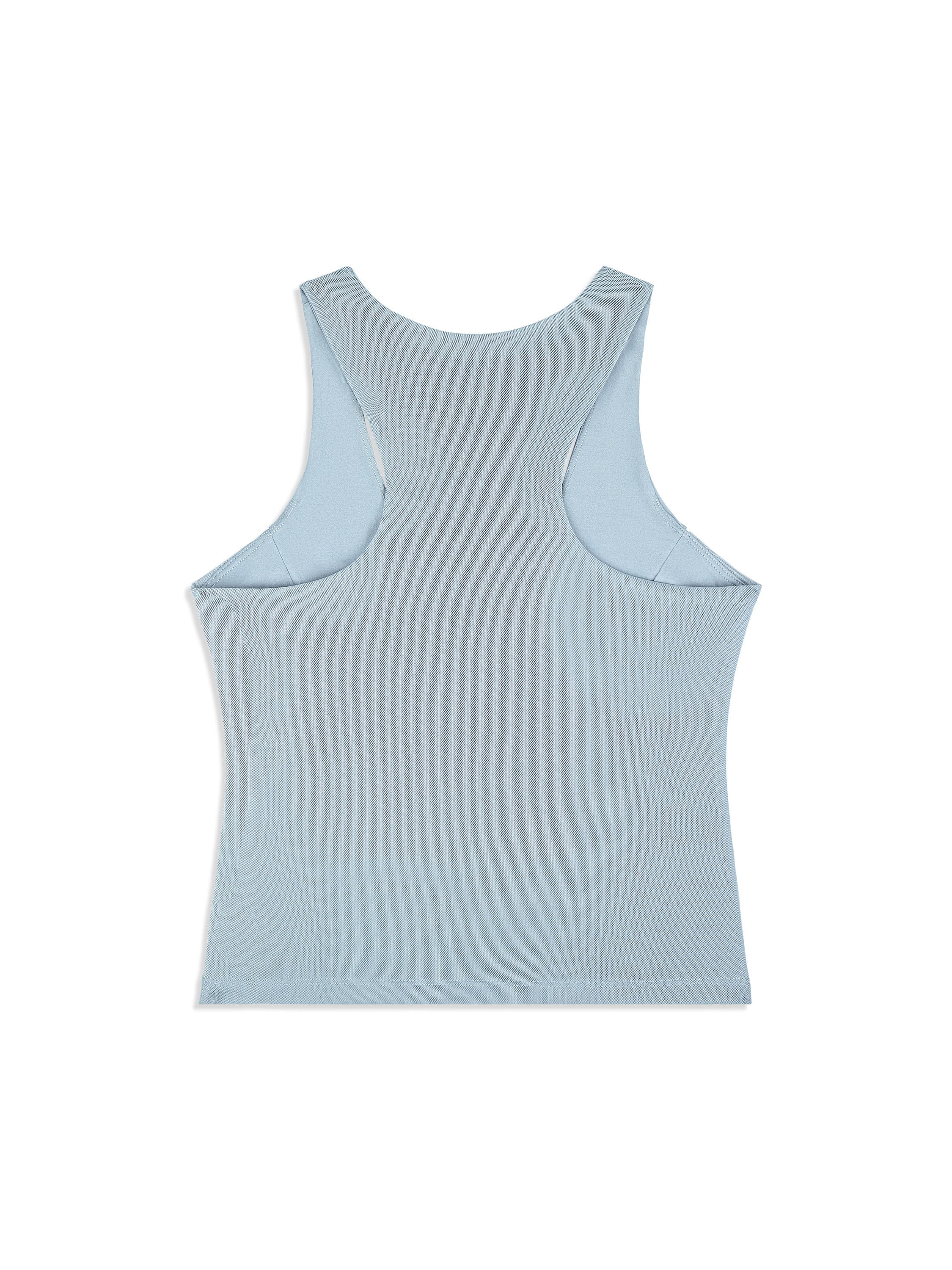 Tessa Scoop Neck Tank- Faded Denim - Image 5