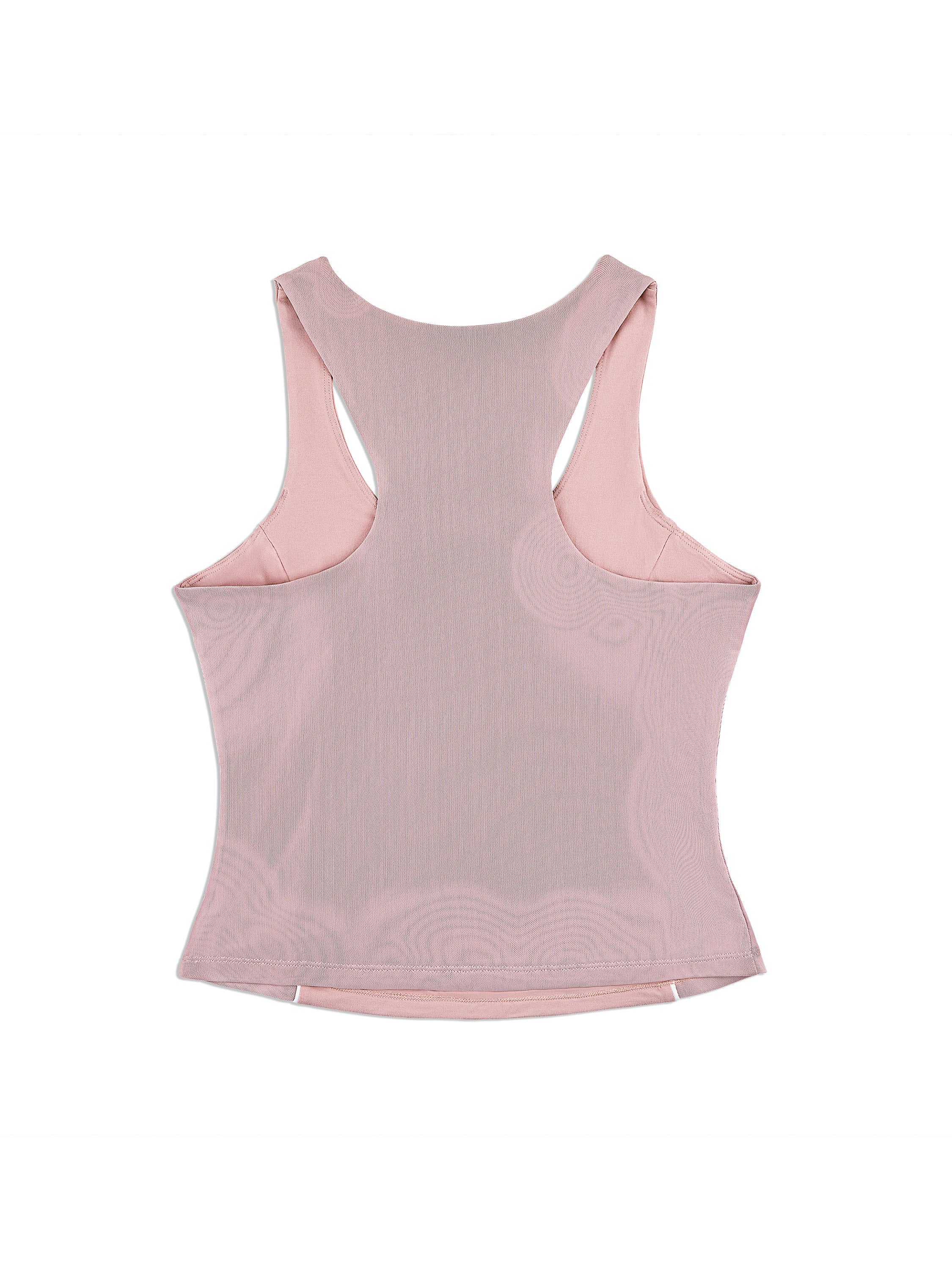 Tessa Scoop Neck Tank- Pale Mauve - Image 8