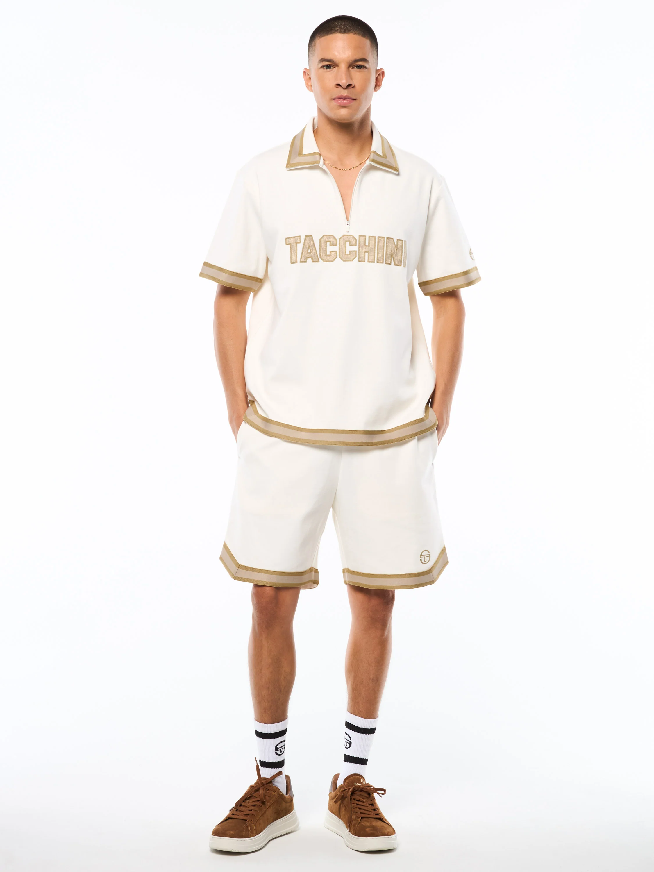 Tito Short Sleeve Polo-Gardenia - Image 2