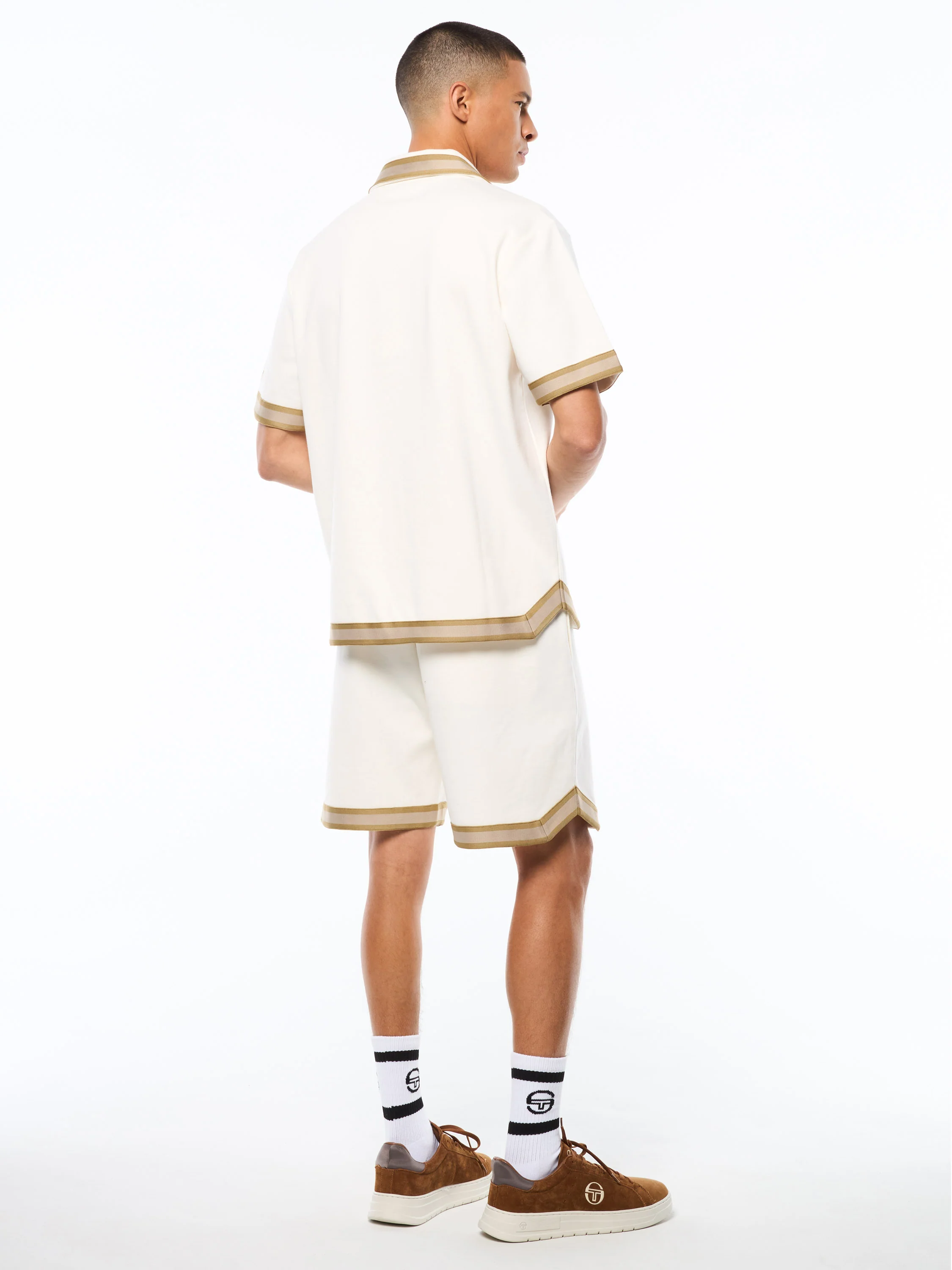 Tito Short Sleeve Polo-Gardenia - Image 4