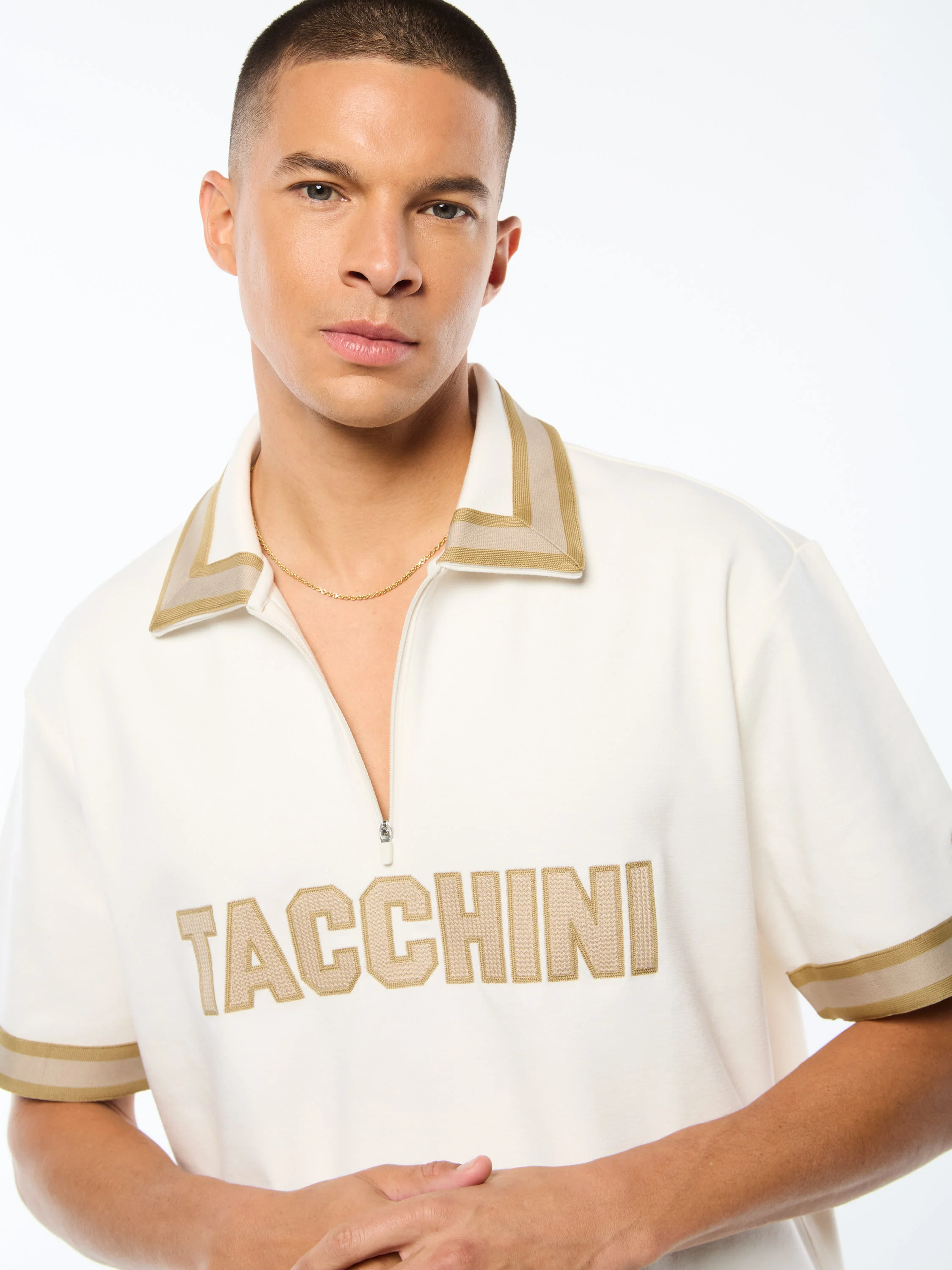 Tito Short Sleeve Polo-Gardenia - Image 5