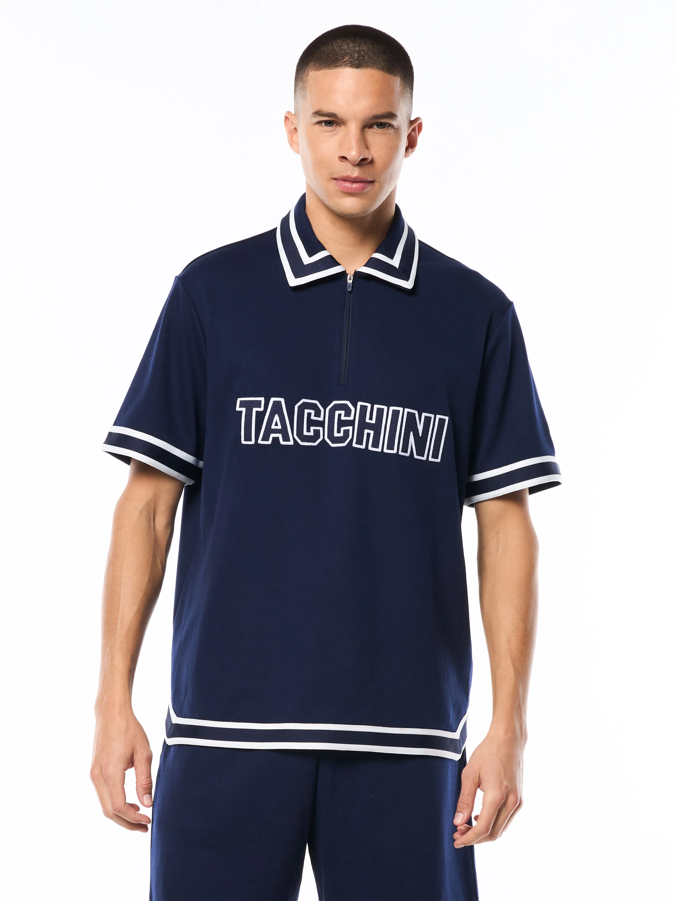 Tito Short Sleeve Polo-Maritime Blue