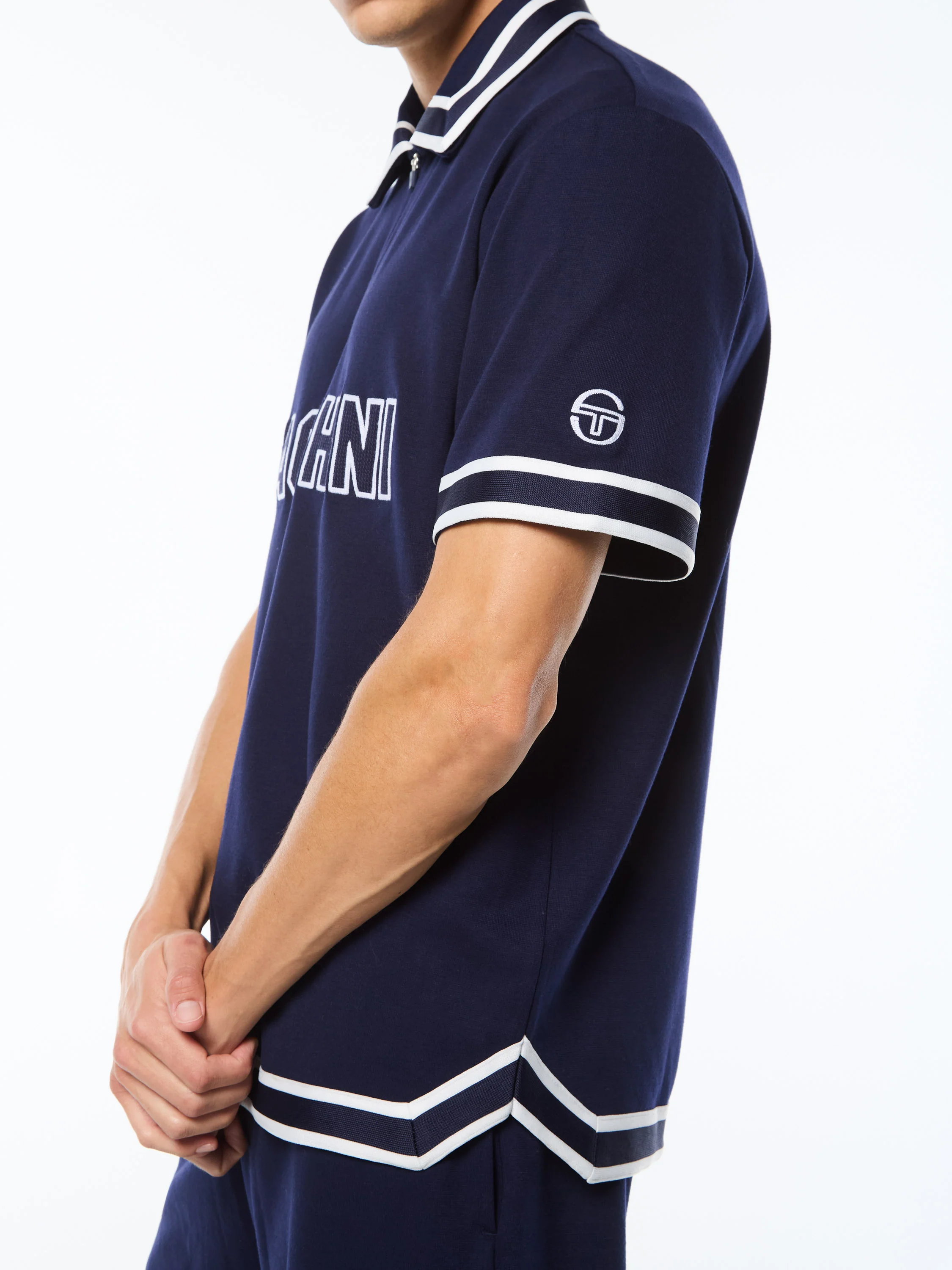Tito Short Sleeve Polo-Maritime Blue - Image 8