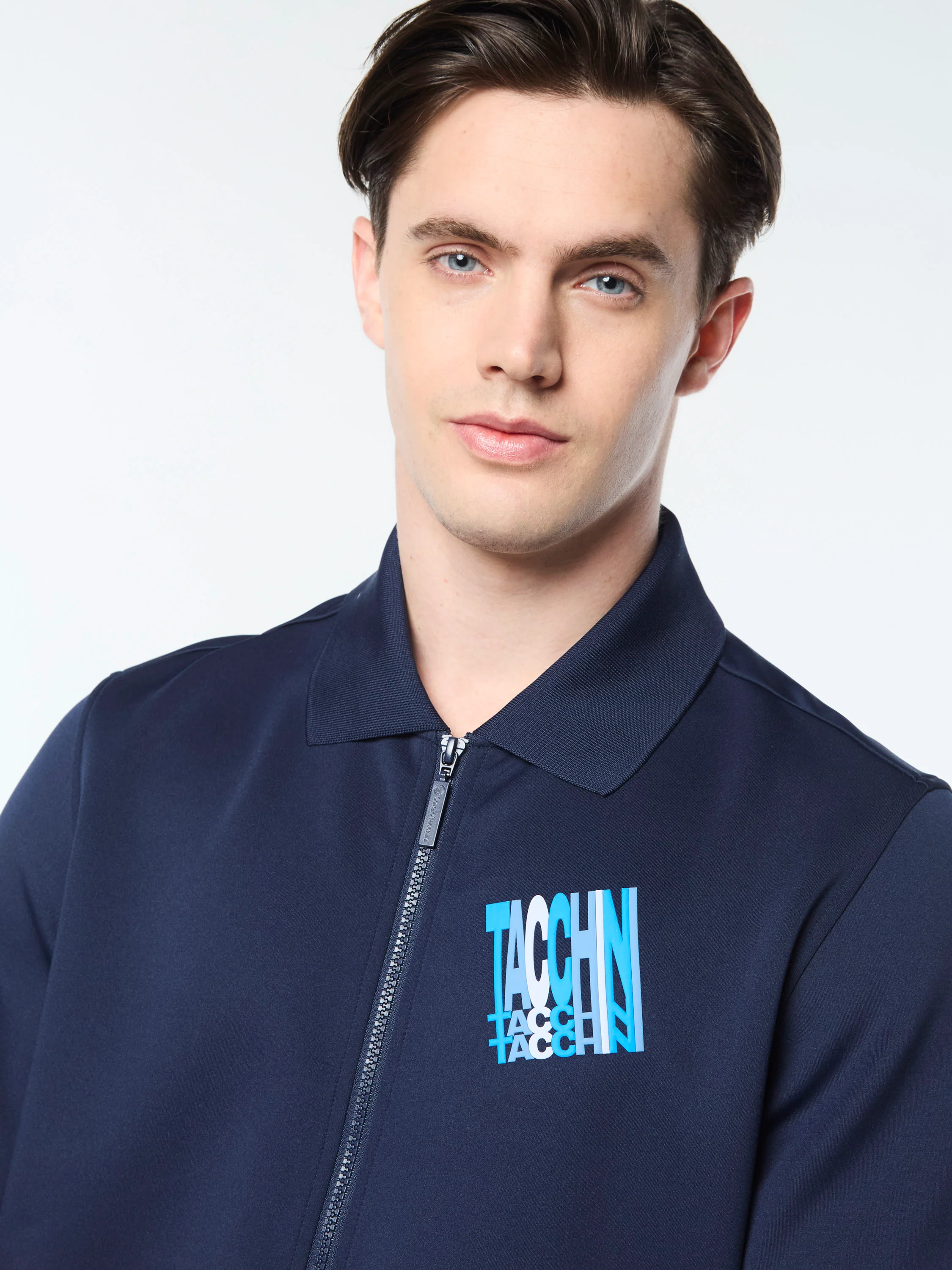 Urso Short Sleeve Track Jacket- Maritime Blue - Image 8