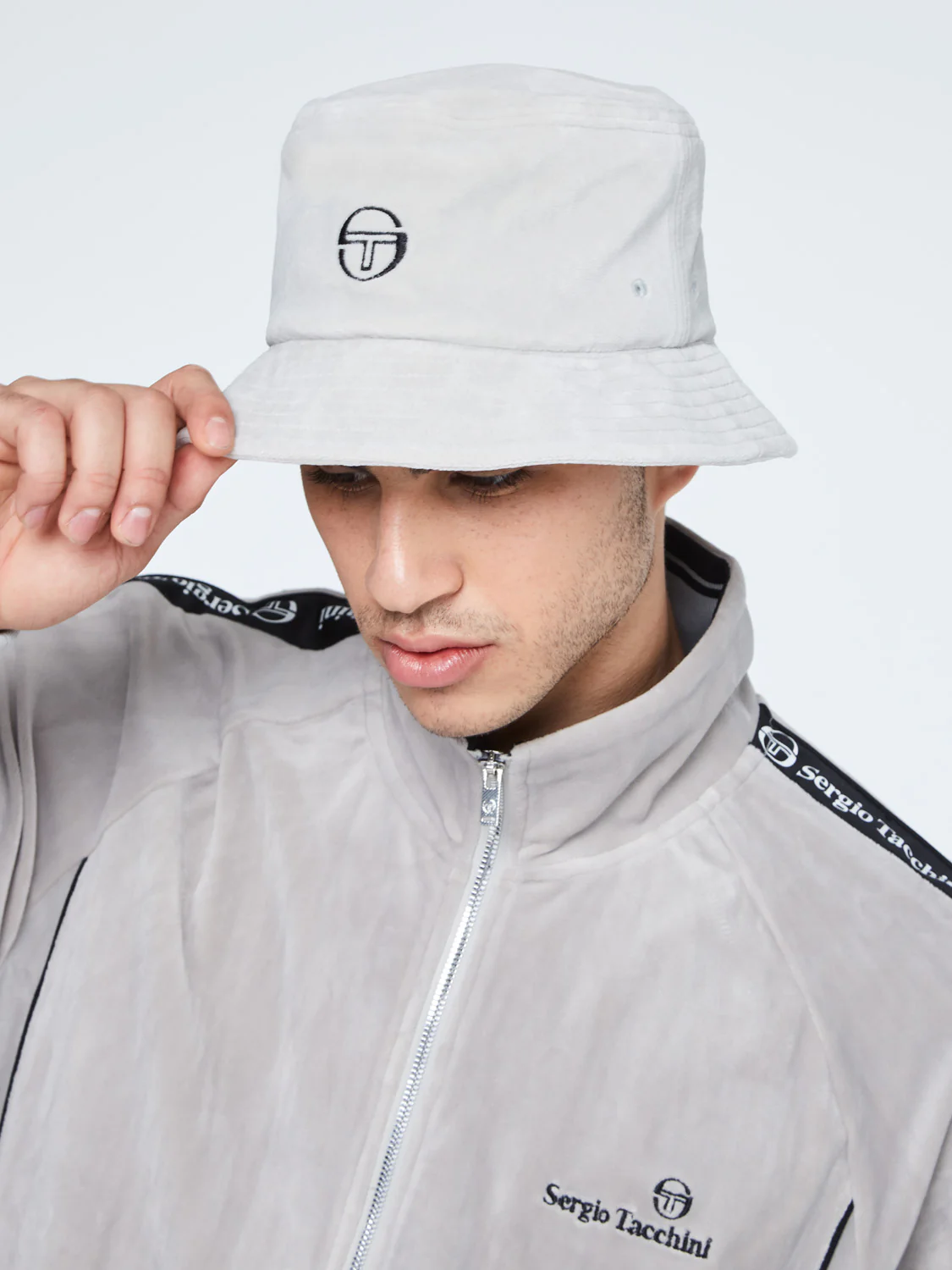 Velour Bucket Hat-Quiet Gray - Image 3