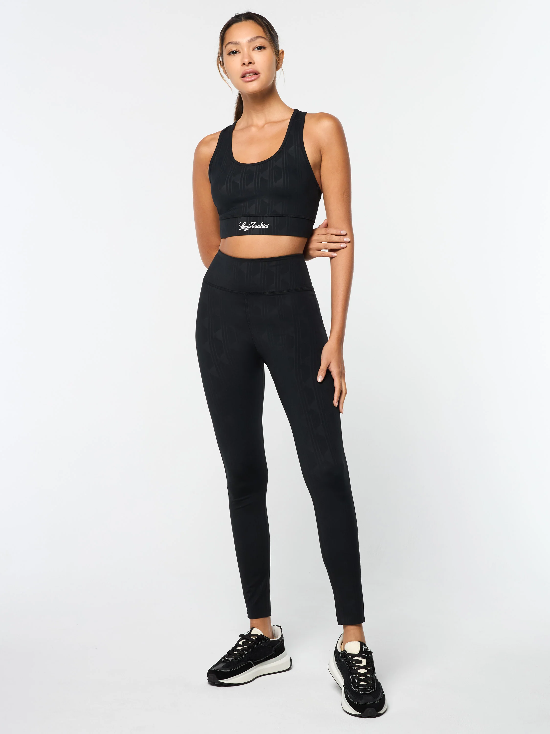 Viano Printed Sports Bra- Black Beauty - Image 3