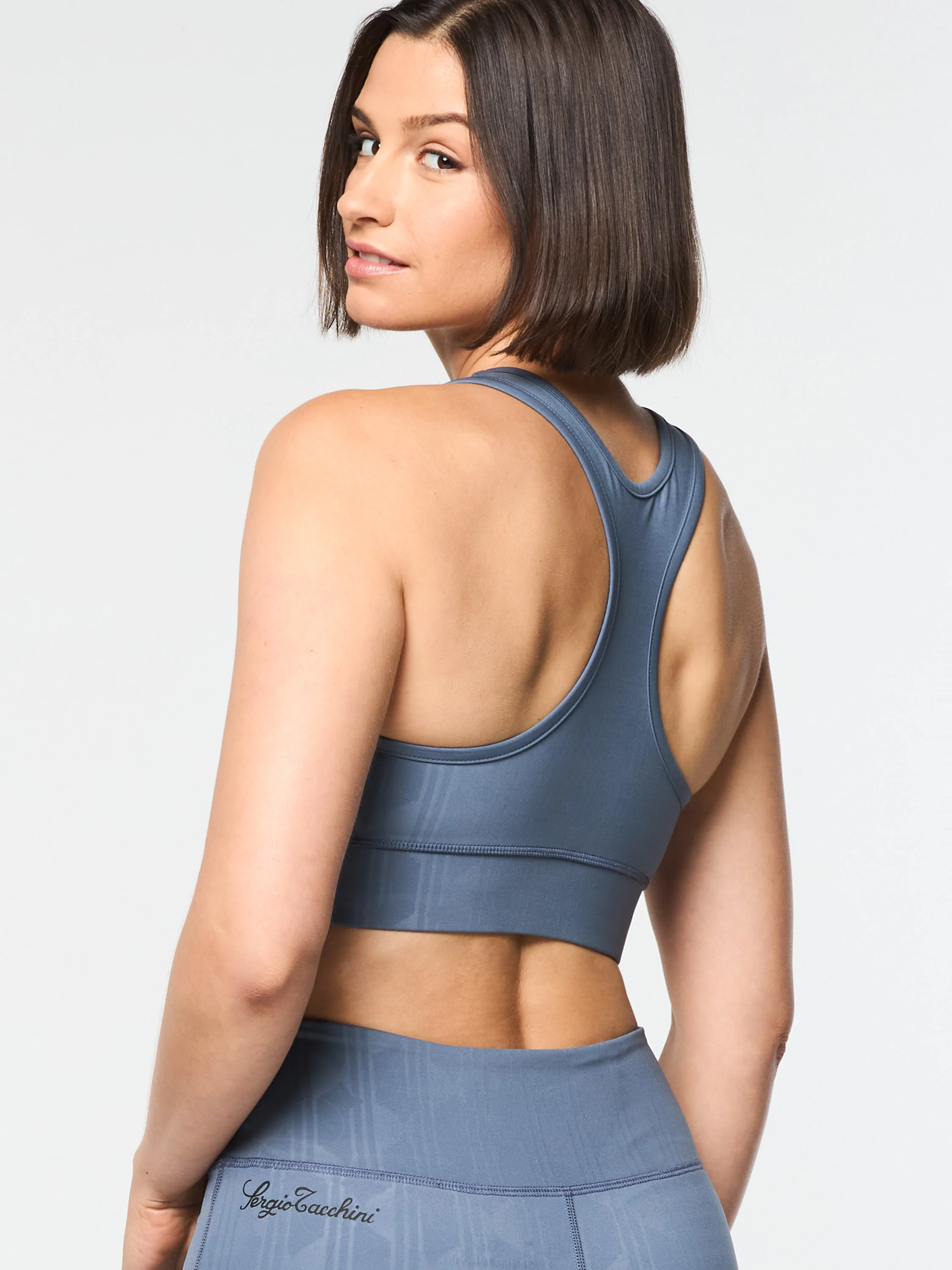 Viano Printed Sports Bra- Grisaille - Image 7