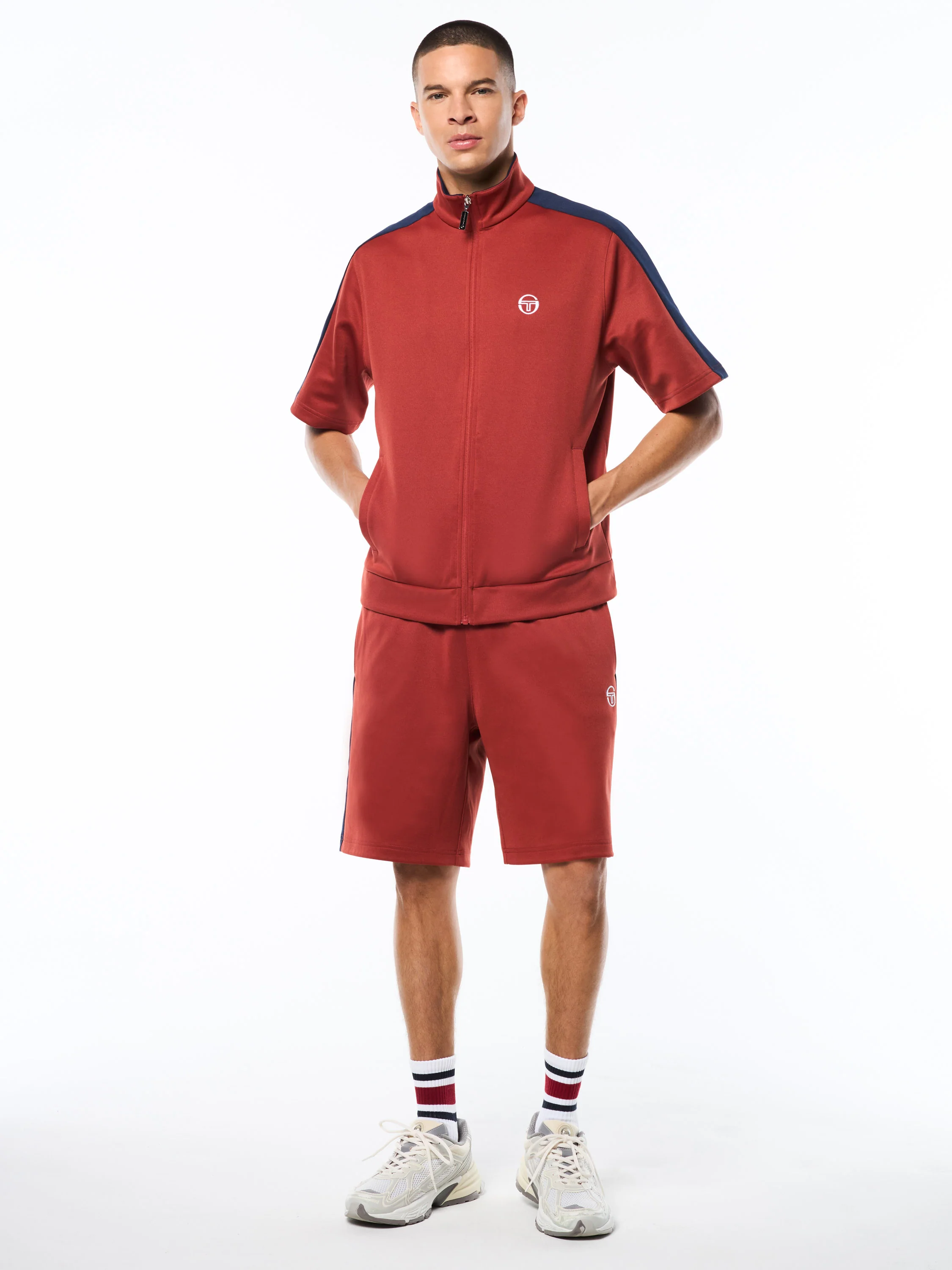 Viscotti Short Sleeve Track Jacket-Bossa Nova