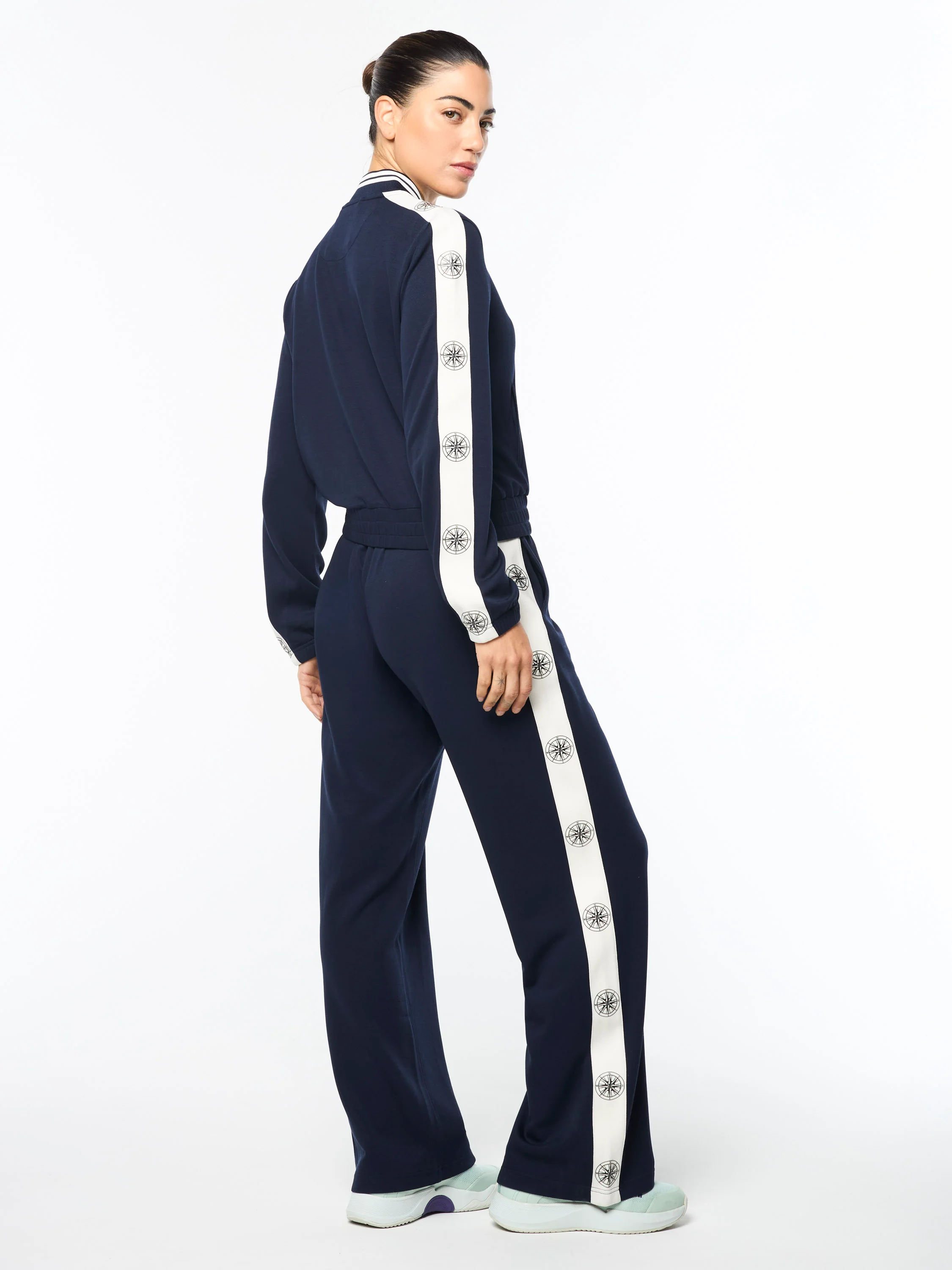Women's Bussola Track Jacket- Maritime Blue - Image 6