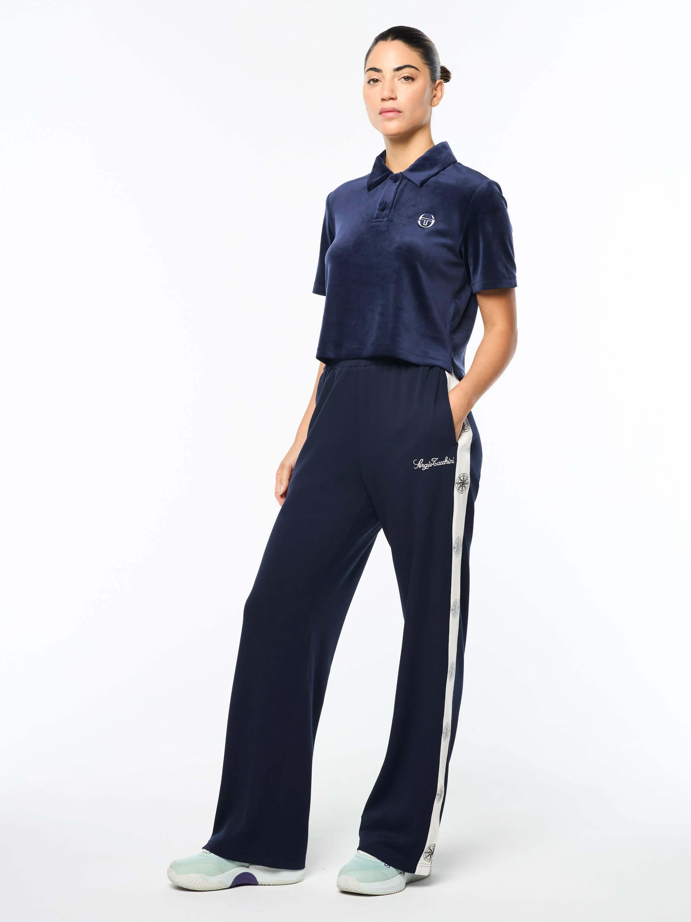 Women's Bussola Track Pant- Maritime Blue - Image 3