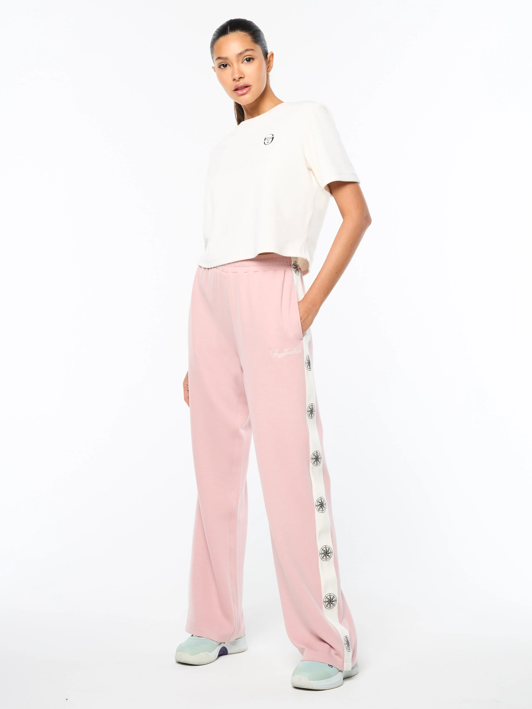 Women's Bussola Track Pant- Pale Mauve - Image 4