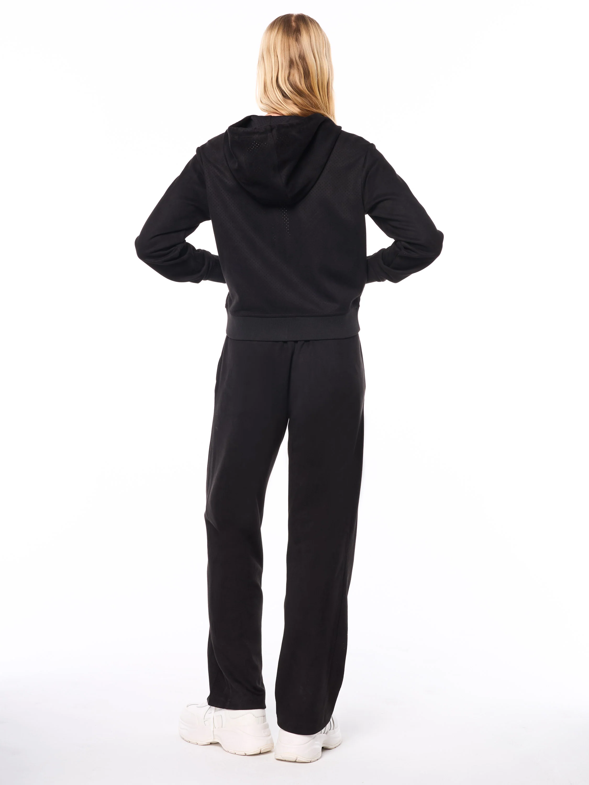 Women's Camoscio Hoodie- Black Beauty - Image 4