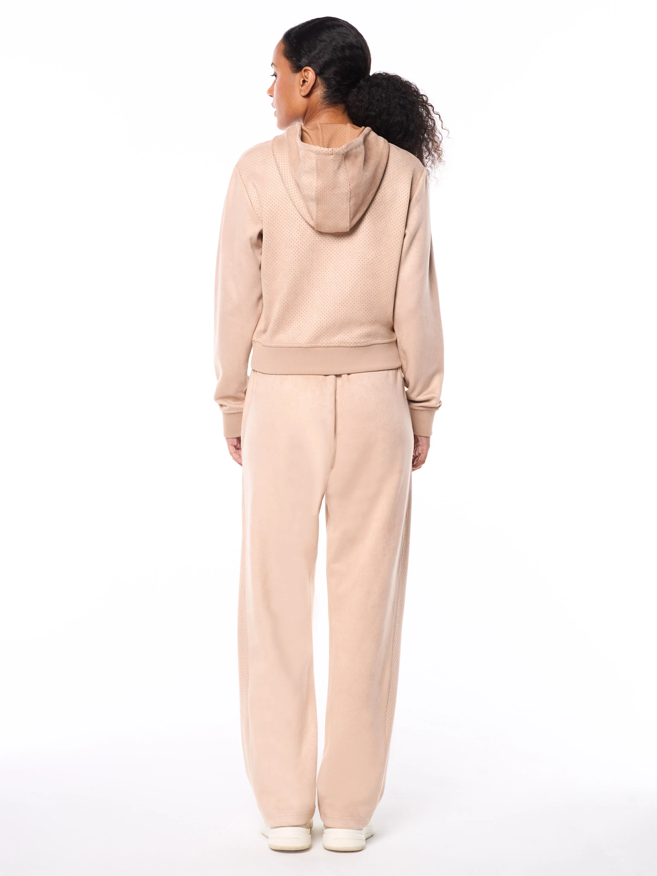 Women's Camoscio Hoodie- Humus - Image 3