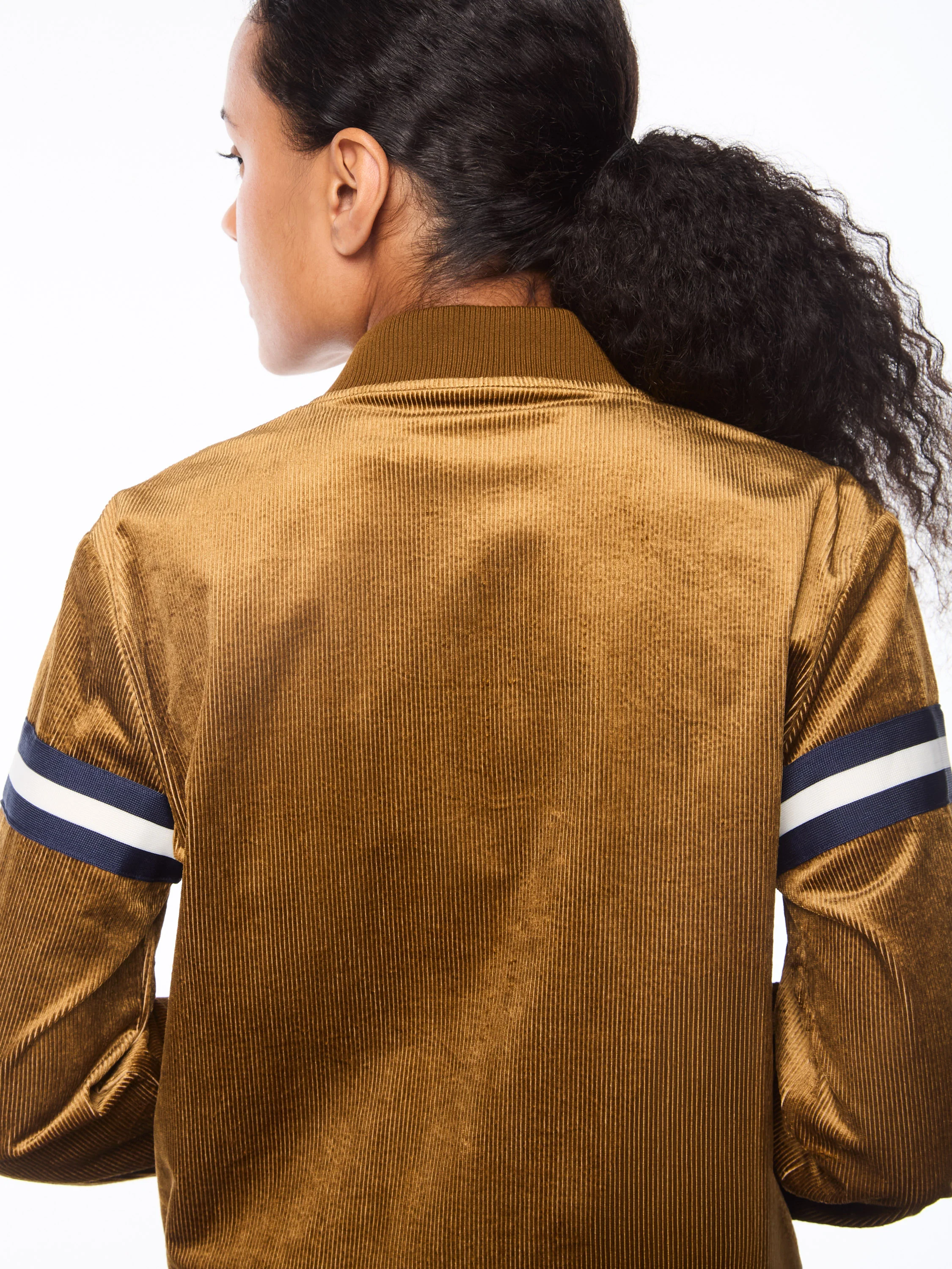 Women's Cordurato Track Jacket- Bronze Brown - Image 5