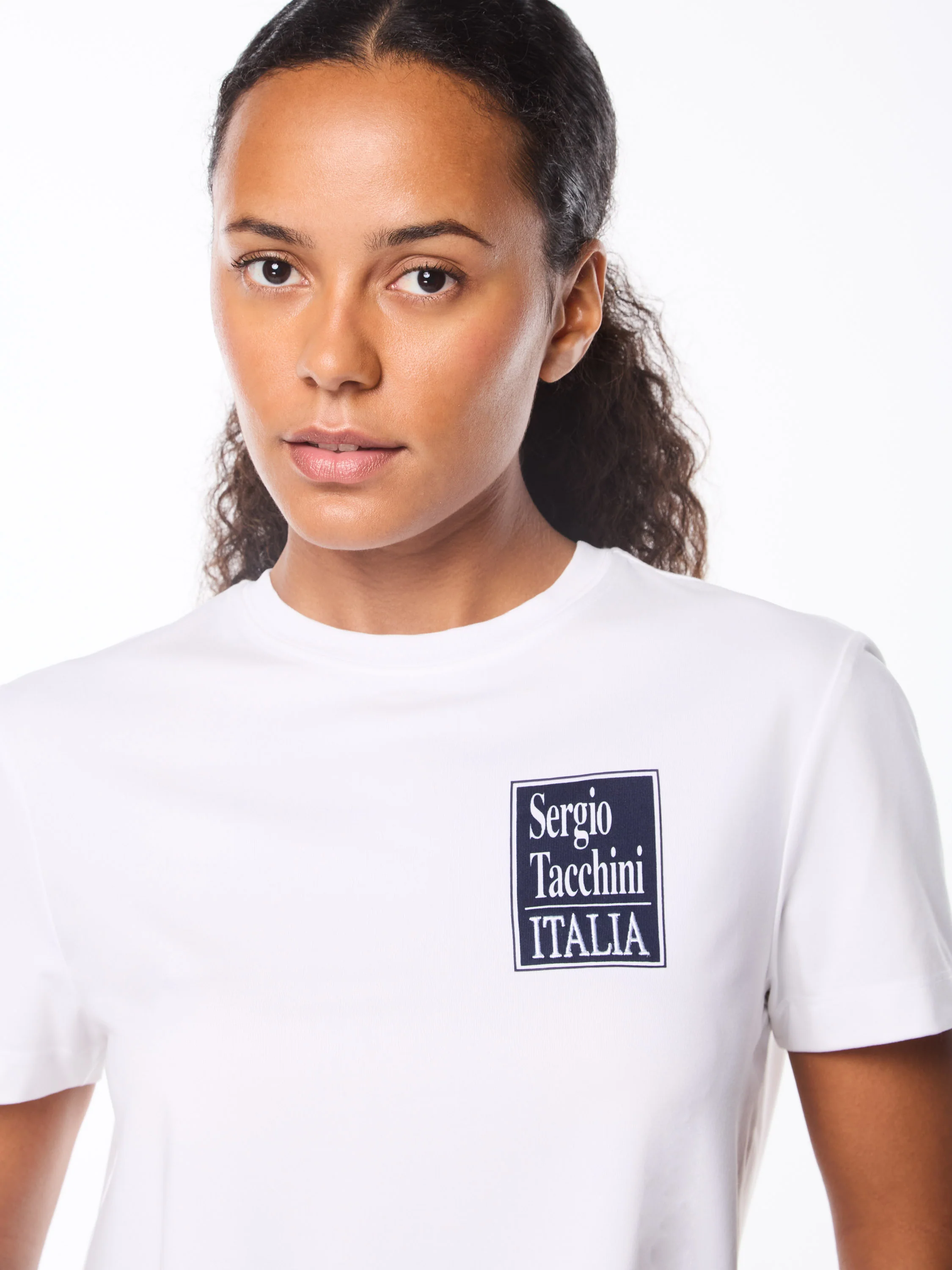 Women's Italia T-Shirt-Brilliant White - Image 7